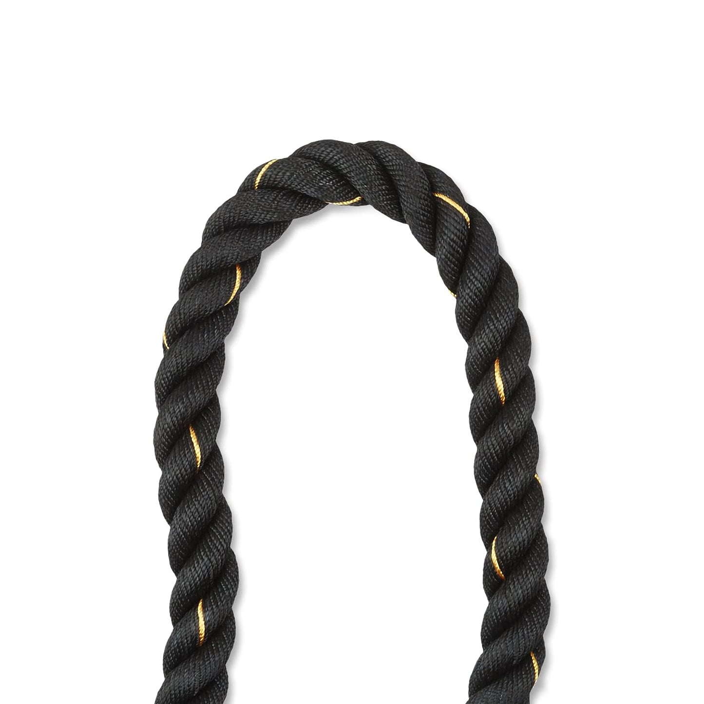 Amazon Basics Battle Rope for Home Gym Workout, Exercise Training Equipment, CrossFit, Strength Training, 1.5 Inch x 30 Feet, Black