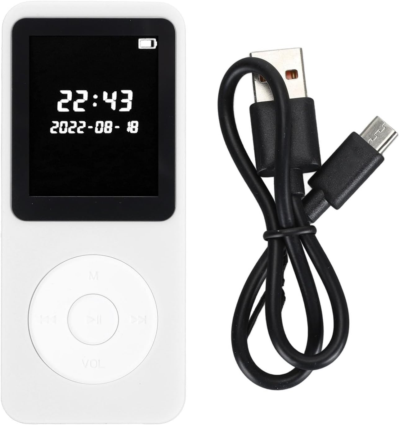 Zopsc MP3 1.77in 5.0 MP3 Player, LCD Screen Portable Music Player Built in Speaker, Bluetooth HiFi Player with FM Radio