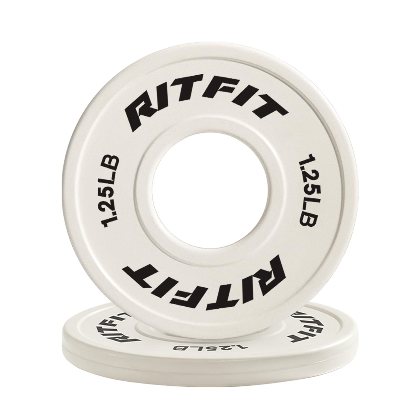 RitFit Fractional Rubber Weight Plates, Colored Bumper Plates for Starting Strength and Progressive Overload Training, Pair and Sets