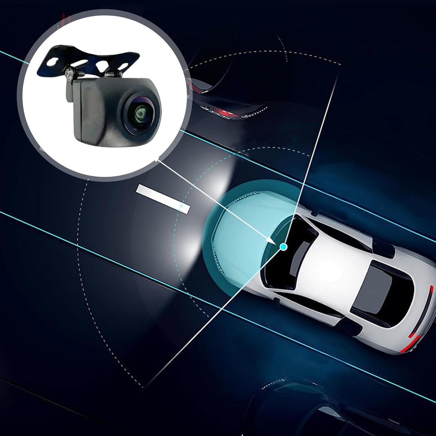Generic Automobile Assist Camera - Reverse Viewfinder, Single Piece Guidance Webcam for Driver Aid, Nautical Sight