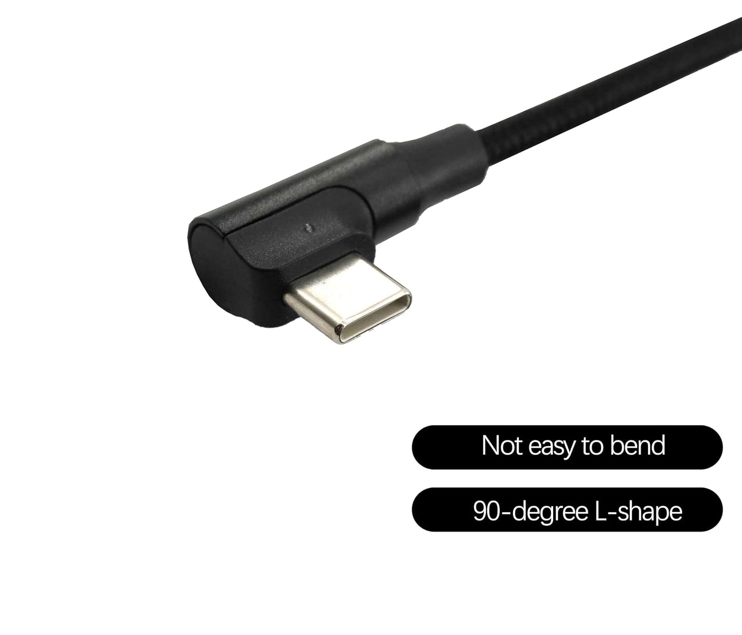 UIGOCLE 2.0 90-Degree (6.6FT) USB C Cable Compatible with USB to Type-C, Dash cam Extension Cable, mini Dash cam