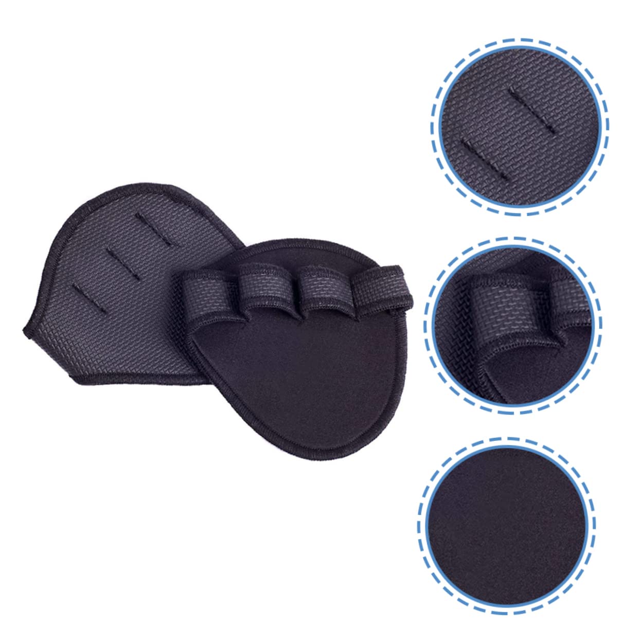 Gogogmee Non-Slip Palm Protector Lifting Gloves Pair Breathable Fitness Palm Pads for Men Gym Weightlifting Cycling Outdoor Sports 4.72X4.33In