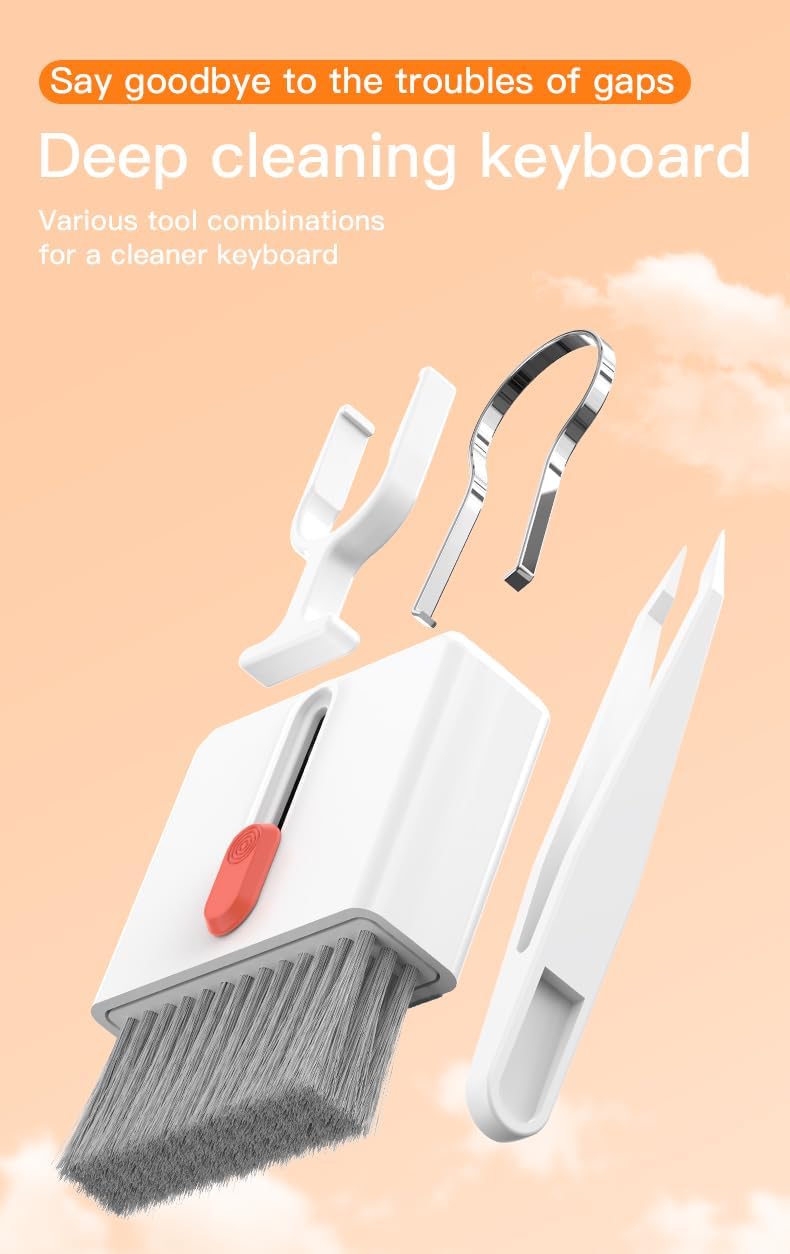 Ryaacphi 32-in-1 Multi-Functional Cleaning Kit for Electronics inlcuding Headphones,Mobile Phones,Computer,Monitor,Lens