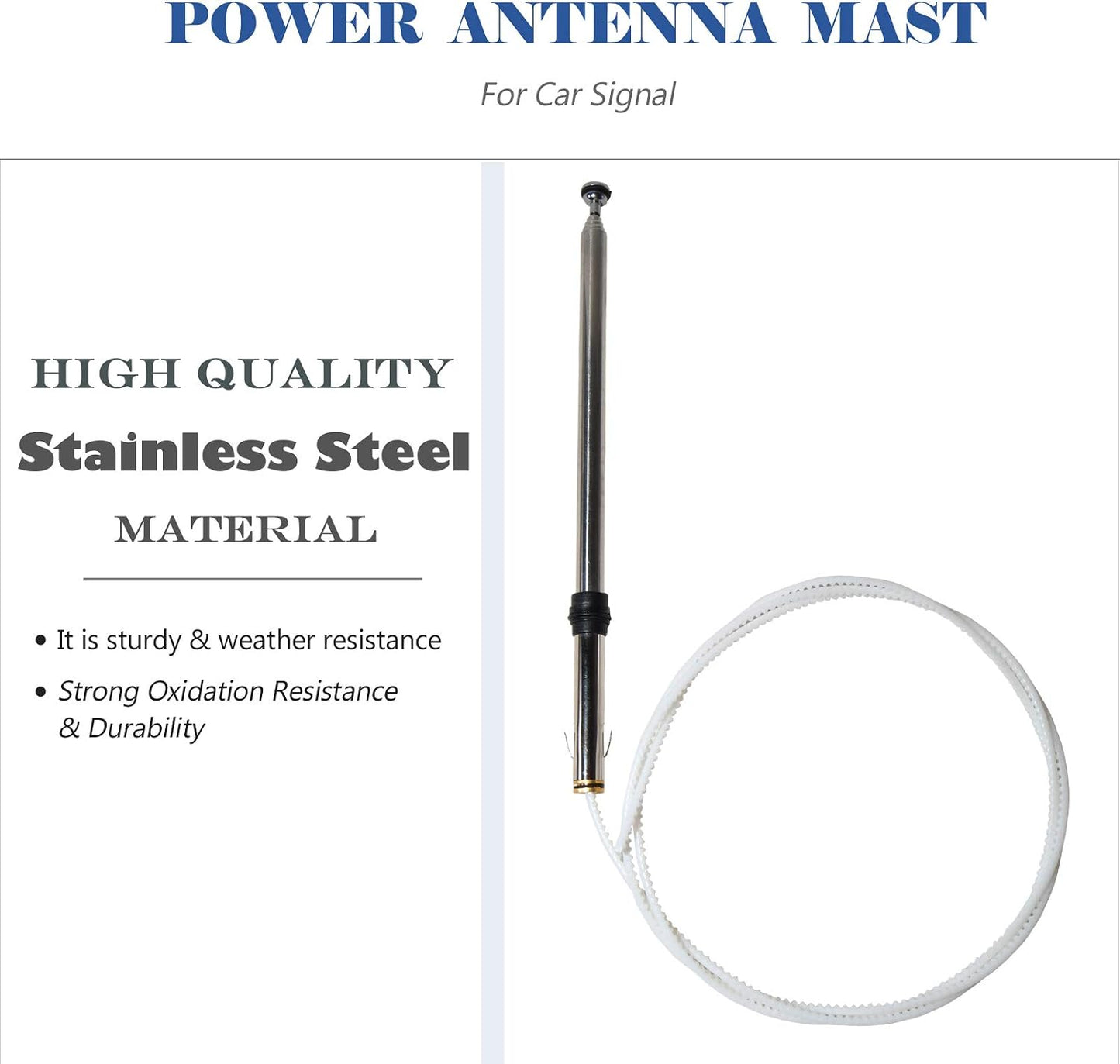 Anina 1990-2010 ES250-ES300-GS300-LS400-SC300-SC400-SC430 Power Antenna Mast Compatible with Lexus Aftermarket Antenna