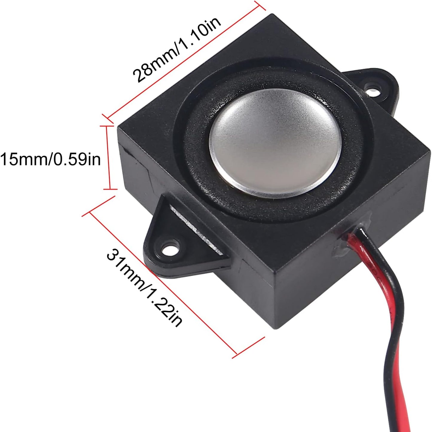 MELIFE 2pcs 3 8 Watt Ohm Single Cavity Mini Speaker - Full-Range Mobile Portable Advertising Machine With Connector
