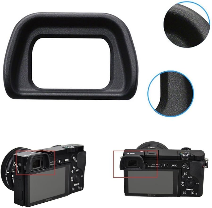BAQI 5pcs FDA-EP10 NEX-6 NEX-7 A6000 A7000 FDA-EV1S Replacement Camera Eyecup Viewfinder Eyepiece Cup Cover for Sony