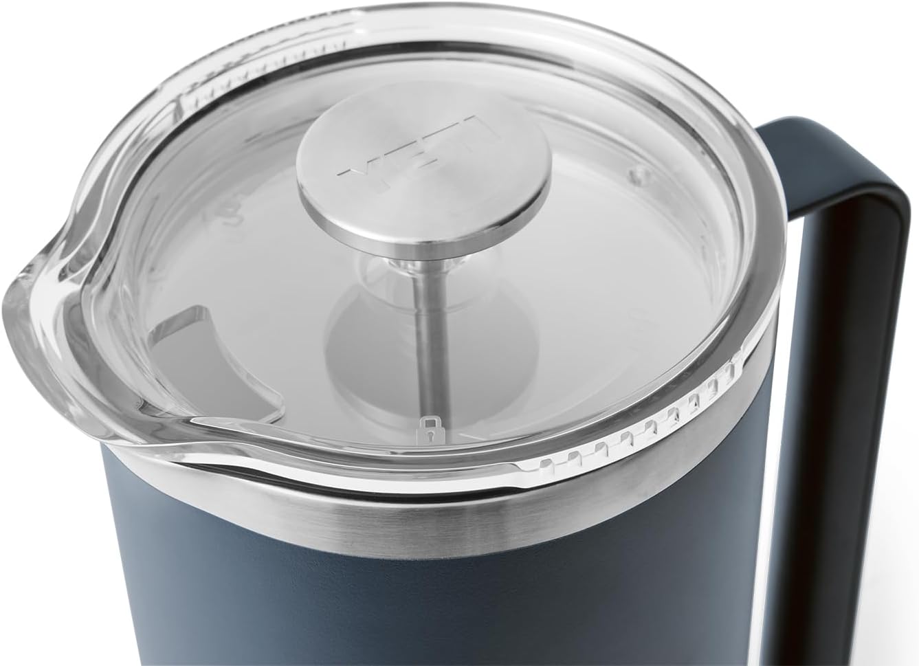 YETI Rambler 64 oz French Press Coffee Maker - Durable Navy Design for Perfect Brews