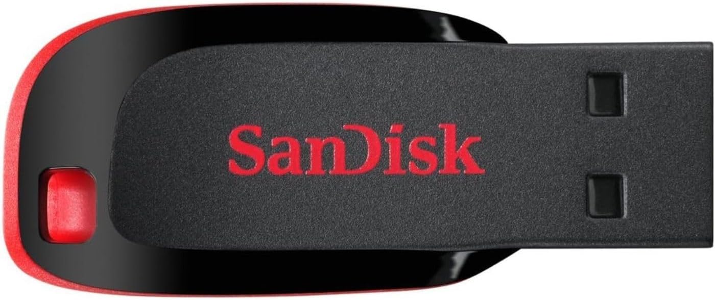 Sandisk 64GB 2.0 SDCZ50-064G-B35 Cruzer Blade USB Flash Drive