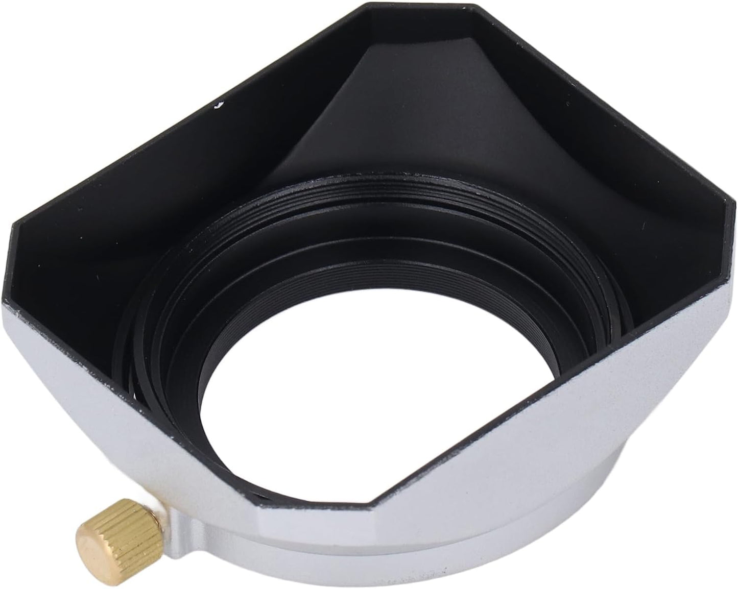 40.5MM 40.5mm Silver Retro Square Lens Hood Shade Digital Camera Mirrorless Camera Lens Lens Hood Digital Camera Lens