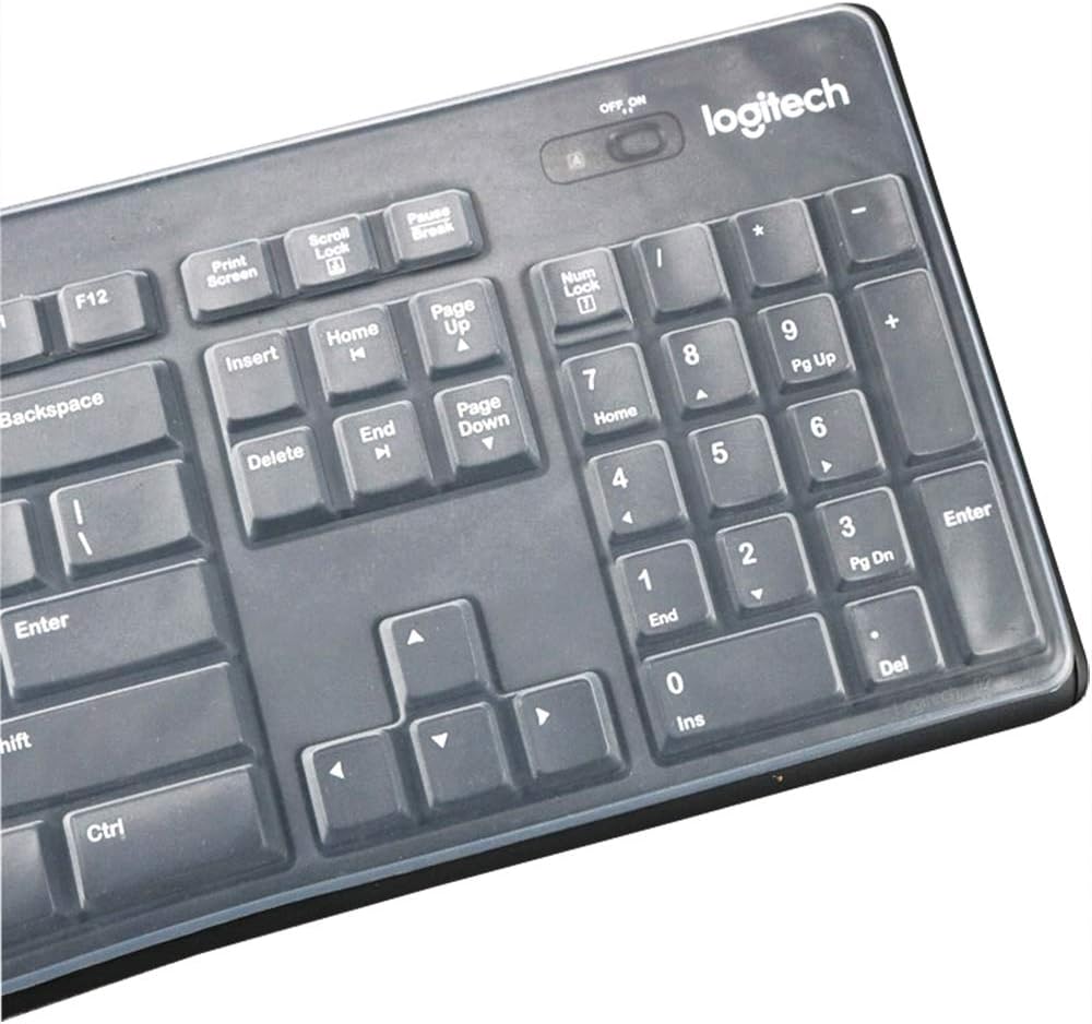 JuYuish MK370 MK270 K200 K260 K270 MK200 MK260 Ultra Thin Desktop Silicone Clear Keyboard Cover Skin Protector