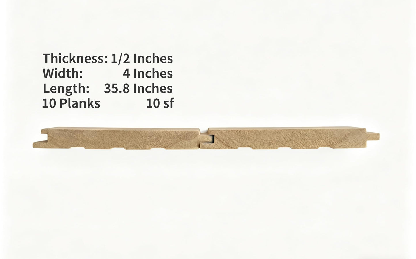European red Pine wall Panels Soild Real Pine Wood Planks for wall decr 0.5 Tx4 W x 35.8 L inches Length (Grey)