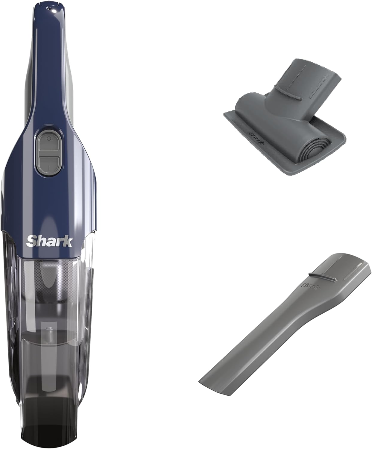Shark Cyclone Handheld Vacuum - Powerful HyperVelocity Suction with 8" Crevice Tool | Navy Blue/Grey
