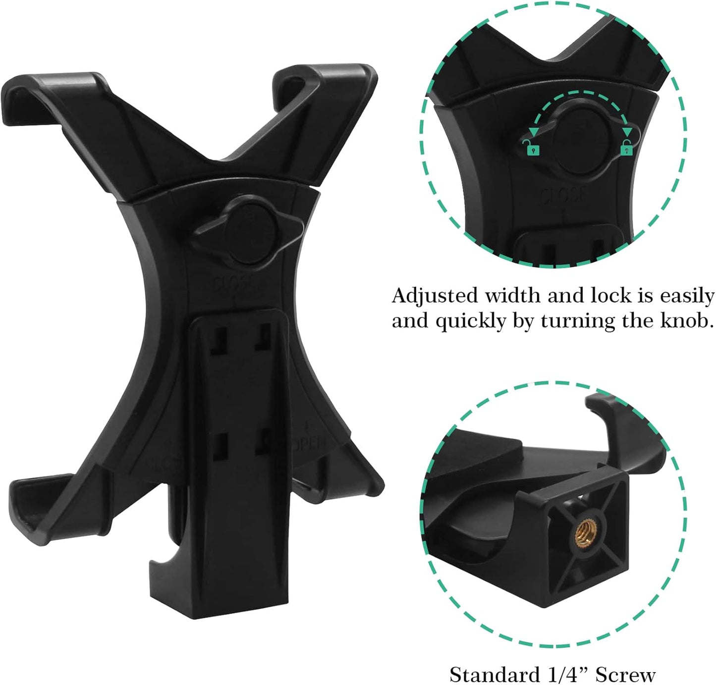 LINKCOOL Universal Tablet Tripod Mount Adapter for iPad/Air/Mini Attachment, Samsung Galaxy Tab, Nexus and Most