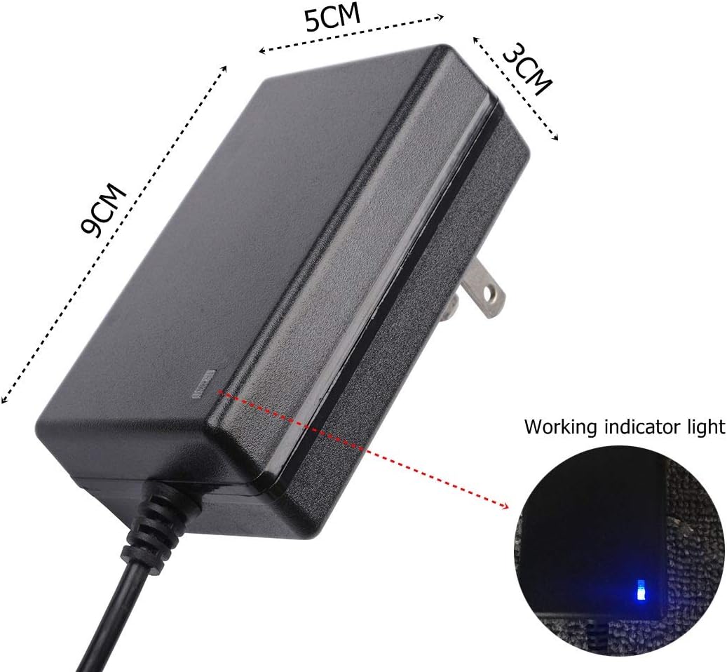 Quentacy 12V 3A 110V 240V 12V 36W 5.5x2.1mm 2Pack Power Supply Adapter AC/DC Converter to Transformer DC Female Barrel