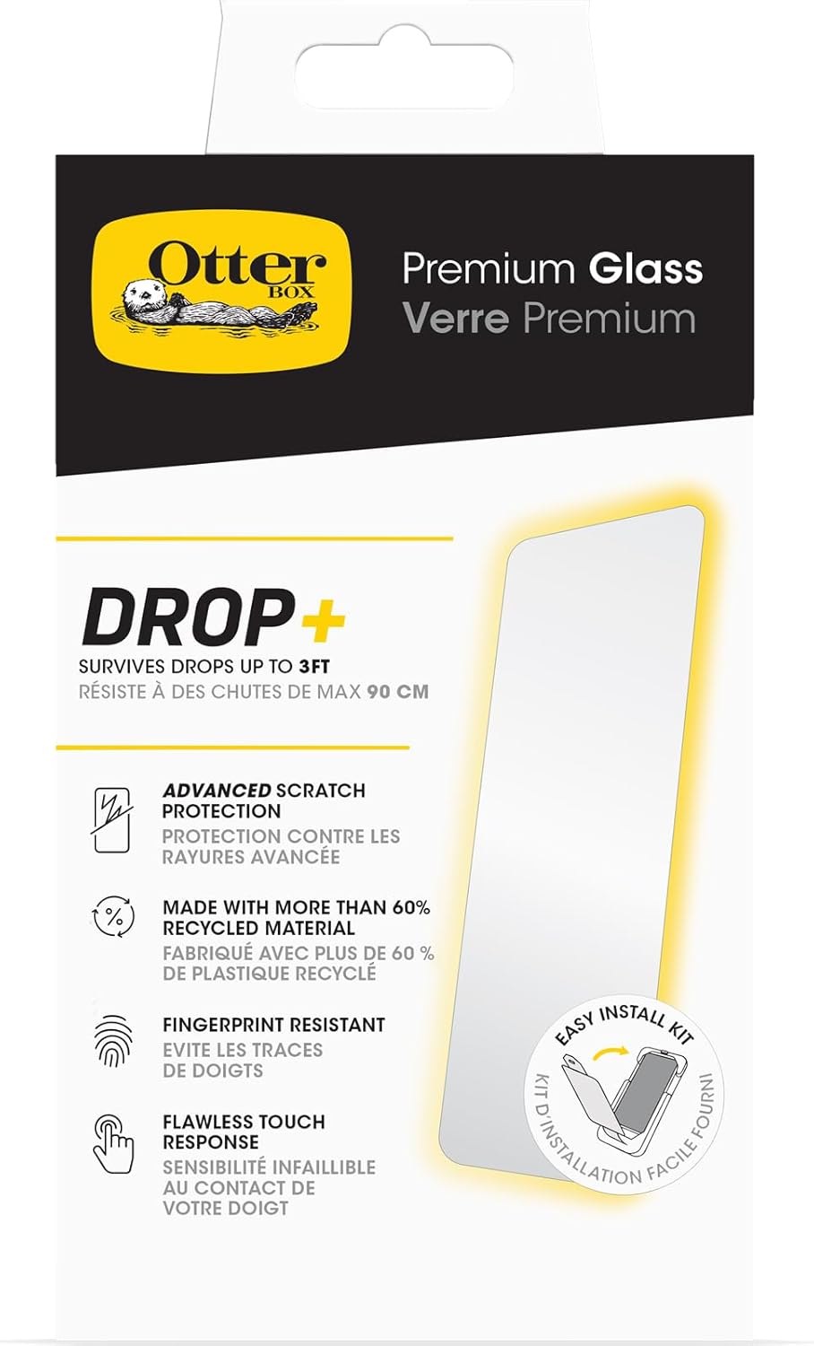 16 OtterBox iPhone Pro Max Premium Glass Screen Protector