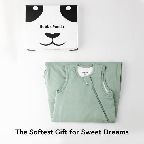 BubblePanda Bamboo Sleep Sack - Soft 2-Way Zipper Toddler Blanket for Infants 0-6 Months