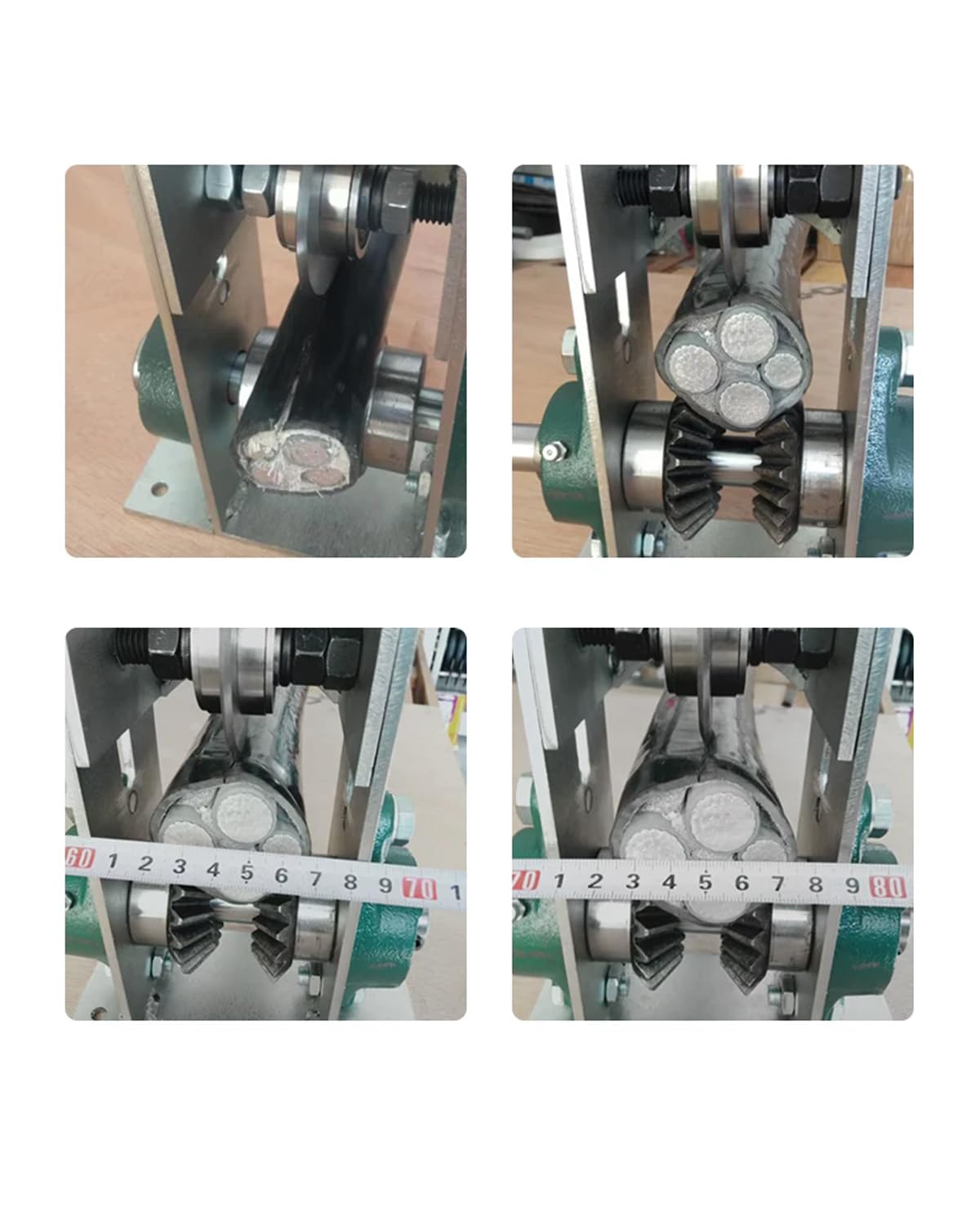 Manual Wire Stripping Machine – Adjustable Blade for Cable Stripping 0.08”–3.14” OD, Hand Crack Wire Stripper for Scrap Copper Recycling, Solid & Stranded Wire