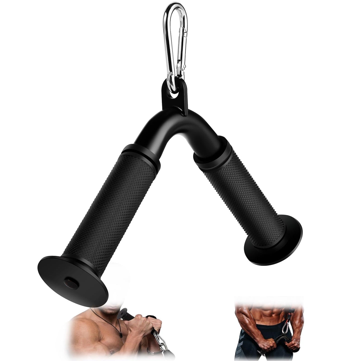 Lovind Tricep Pull Down Attachment,Bigger V Bar Attachment LAT Pulldown Attachments Cable Machine Accessories with Upgrated Grip for Home Gym Equipment (Tricep V Bar)