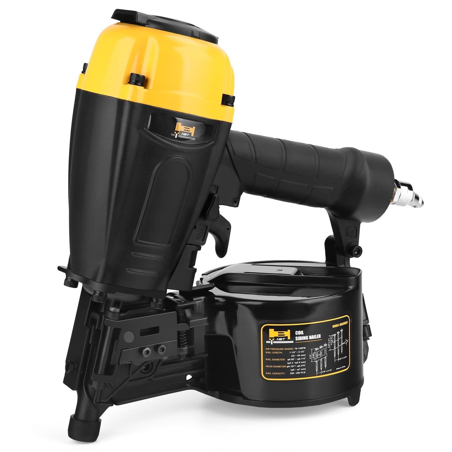HBT HBCN65P 15 Degree 2-1/2-Inch Coil Siding Nailer with Magnesium Housing