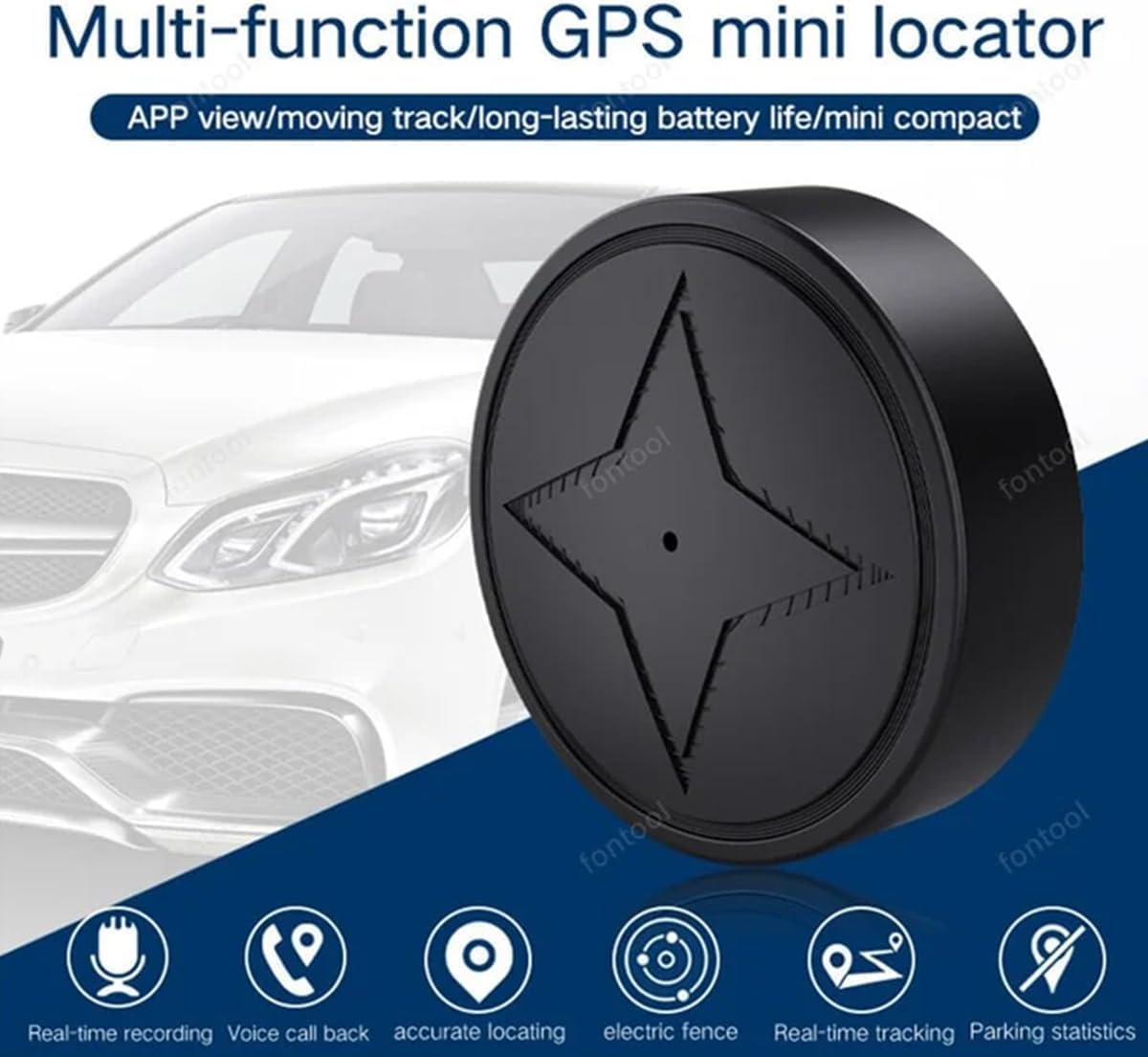 Jequemu 2026 PG12-6) GPS Tracker for Vehicles, No Subscription, GPS Strong Magnetic Vehicle Anti-Lost Tracker, Smallest