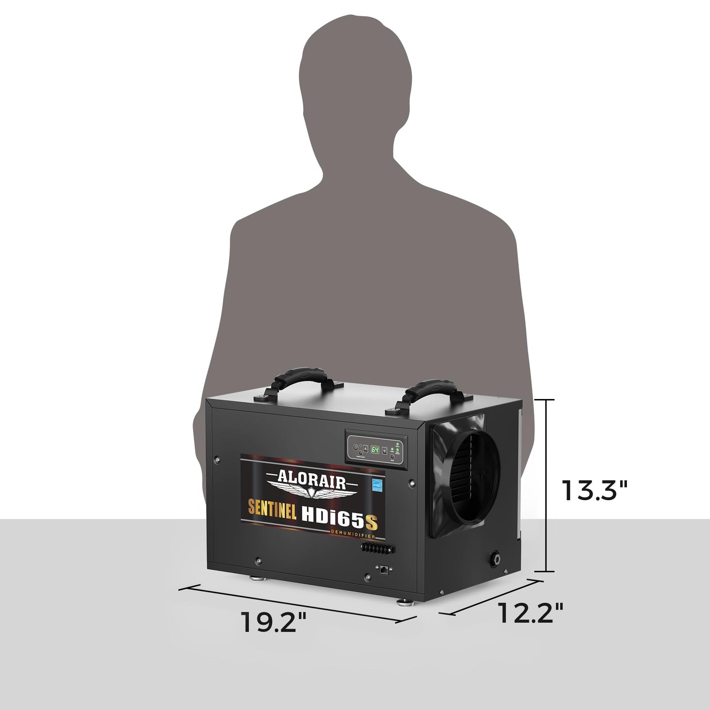 ALORAIR 120 PPD Commercial Dehumidifiers with Pump and Hose, Crawl Space Basement dehumidifier, Industry Water Damage Unit, Compact, Portable, Auto Defrost, Memory Starting