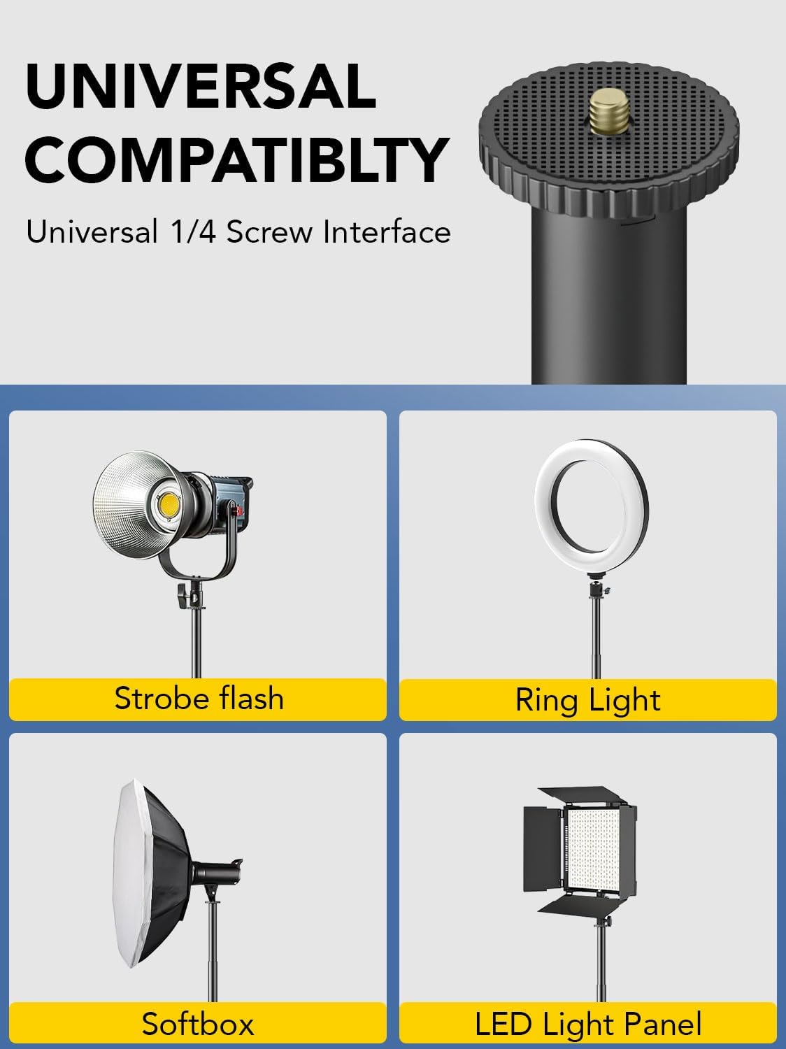 AOCHUAN 155cm 14.5"-60.1" Lightweight Extendable Phone Tripod for iPhone, Adjustable Photography Phone Stand, Portable