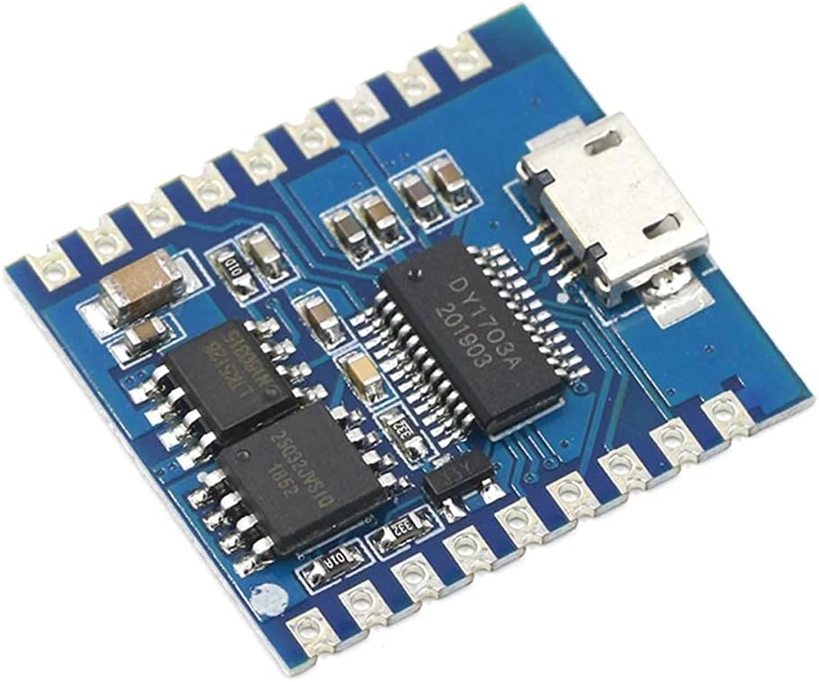 Rakstore DY-SV17F MP3 4MB Voice Playback Module Player Module Flash Voice Module IO Trigger Serial Port Control USB