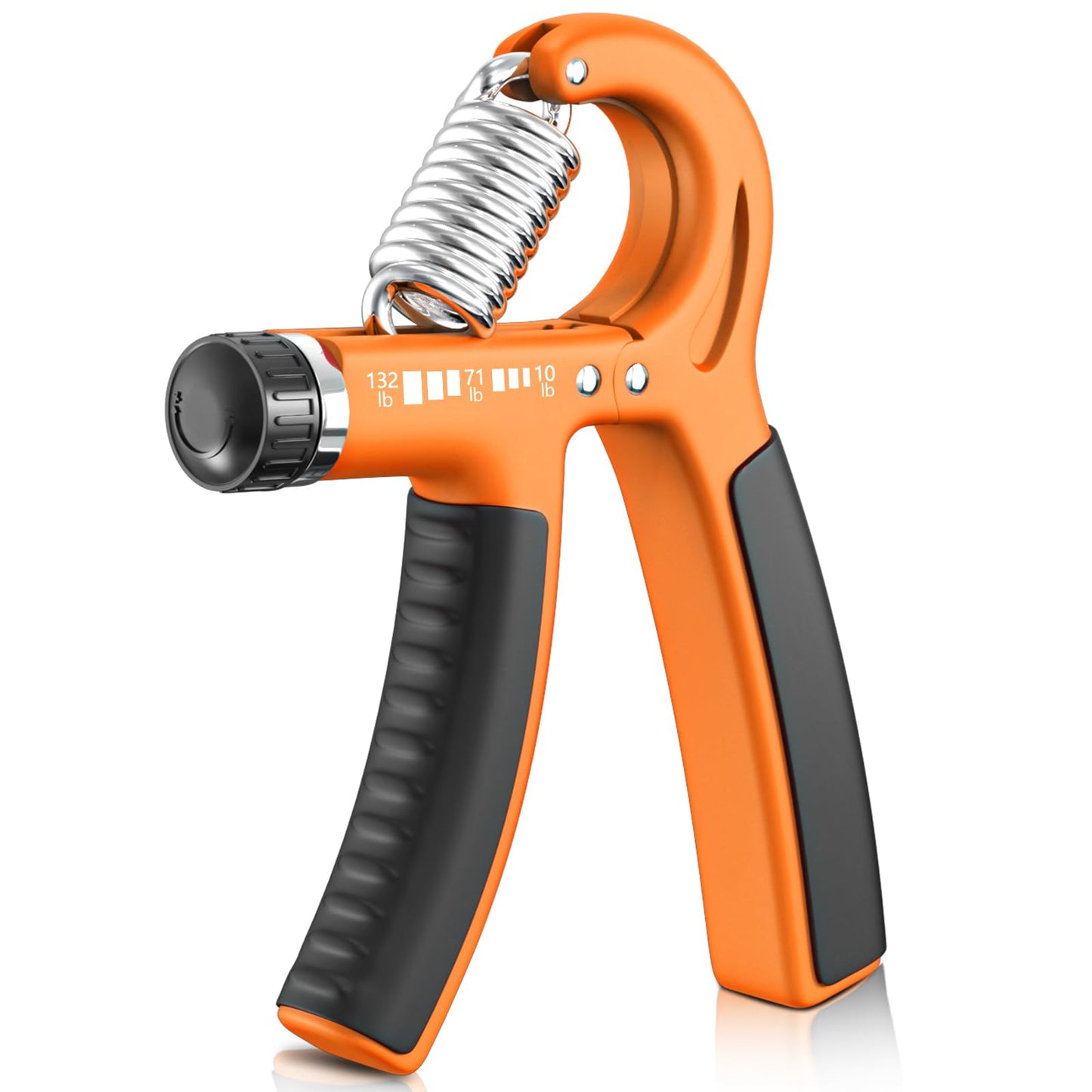 FitBeast Grip Strengthener Forearm Strengthener, Adjustable Hand Grip for Strength Training & Rehabilitation, 10-132 lbs Resistance, Ideal for Athletes and Physical Therapy (1 Piece Orange)