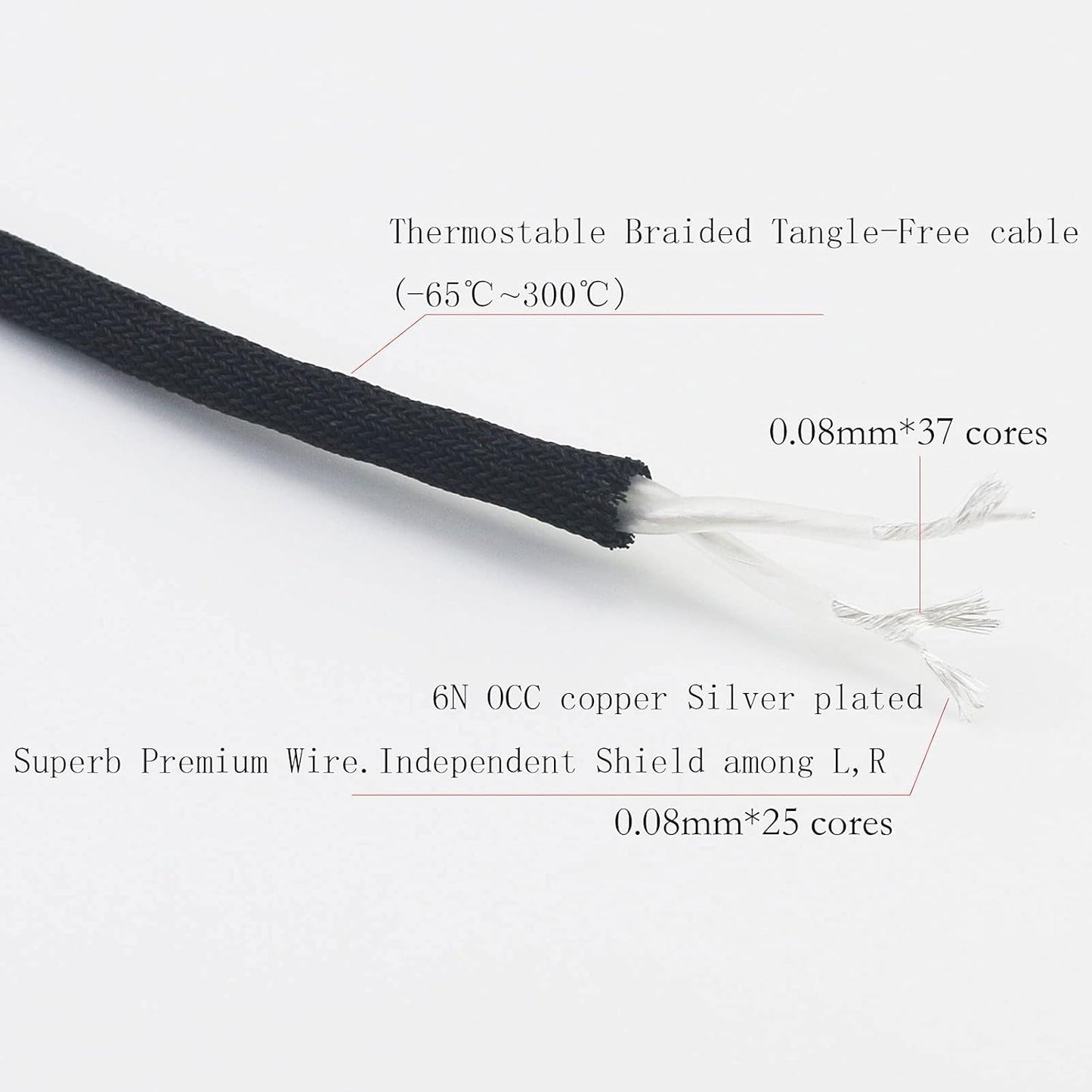 4.4mm 4.4mm 6N 1.6ft NewFantasia Male to Female Balanced Headphone Audio Adapter Cable Extension Cord OCC Copper Single