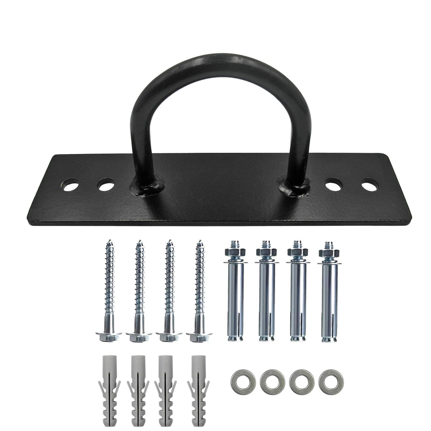 Battle Ropes Anchor, Battle Rope Wall Ceiling Mount Kit Bracket Hook for Suspension Straps Crossfit Gymnastic Rings, Body Weight Strength Training Systems, Yoga Swings Hammocks, Boxing Equipment