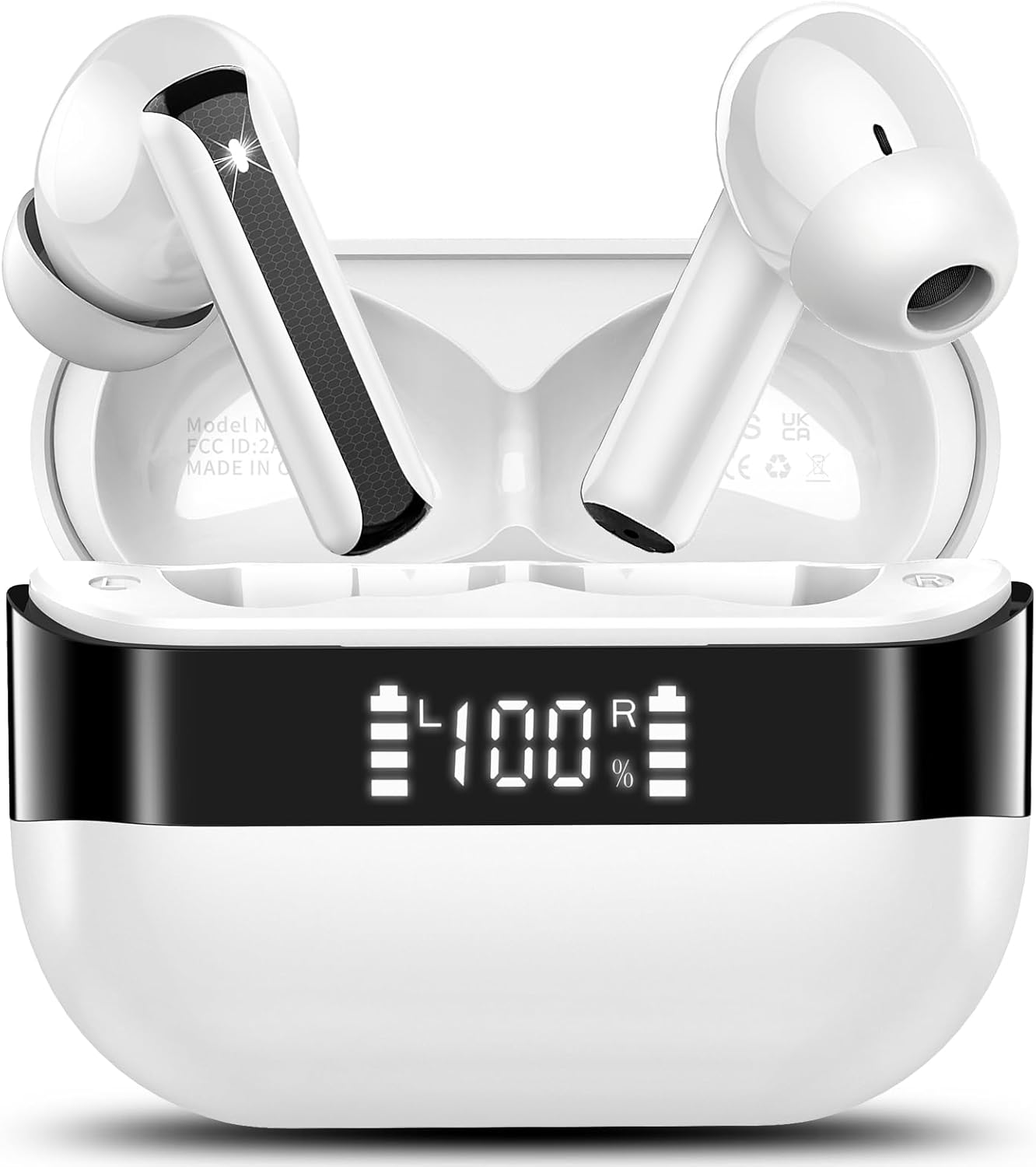5.4 4 48H IP7 Wireless Earbuds, Bluetooth Headphones HiFi Stereo, Bluetooth Earbuds with ENC Mics, Playtime Ear buds