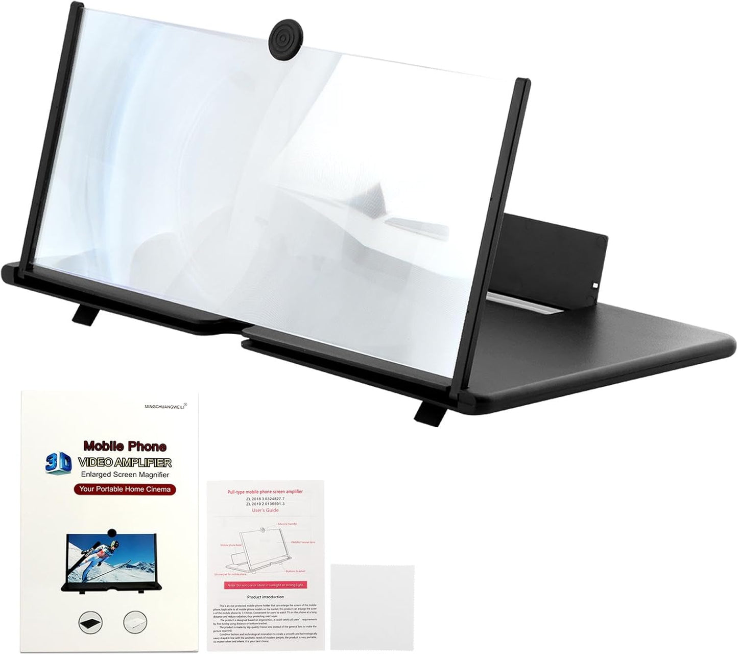 Bibabala Amplifier,3D Gaming(Size:18") Screen Magnifier HD Mobile Phone Magnifier Projector Screen