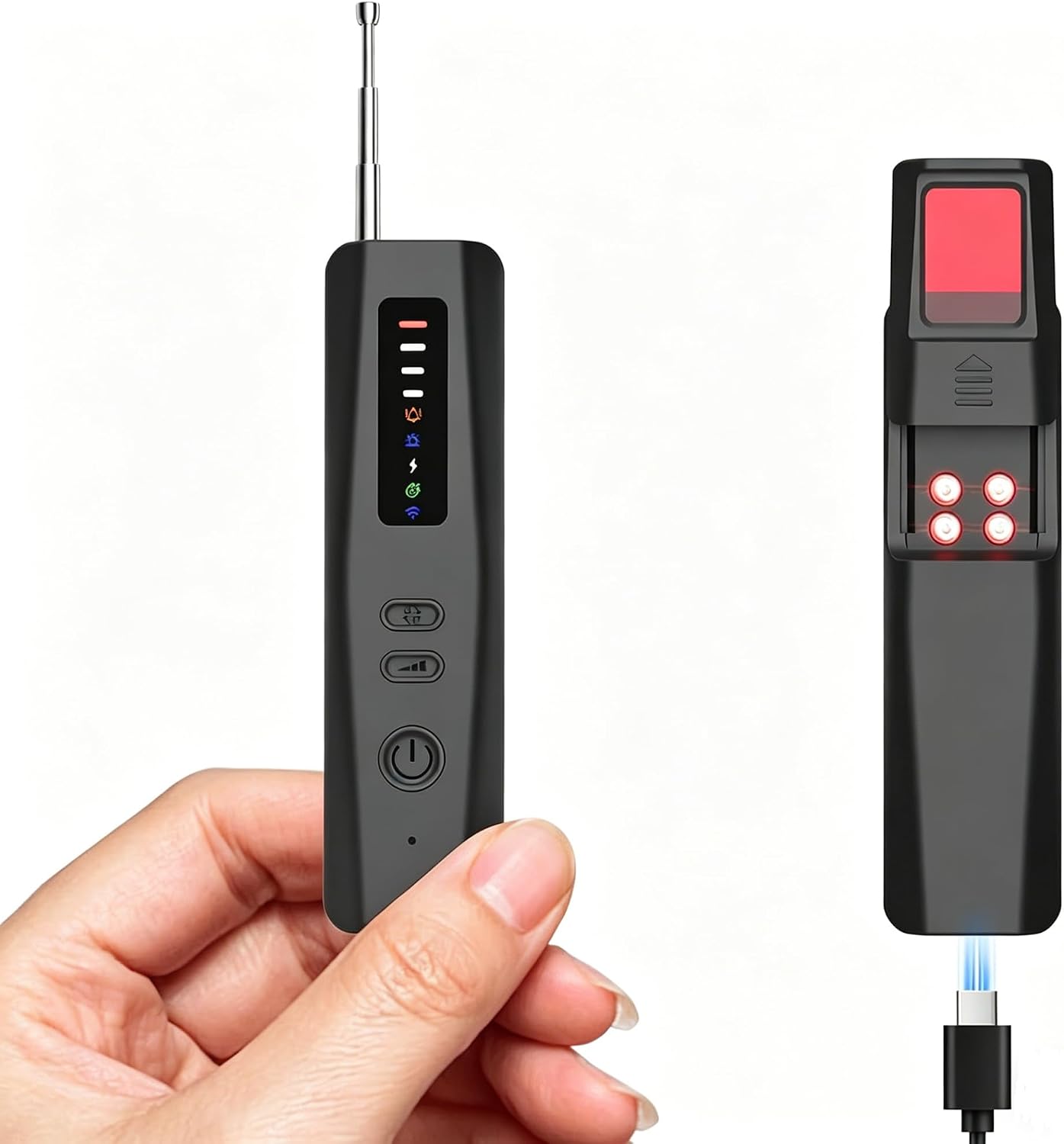 DREAMME 5-in-1 Hidden Camera Detector with Silent Vibration RF Bug Sweeper for GPS Trackers & Wireless Devices