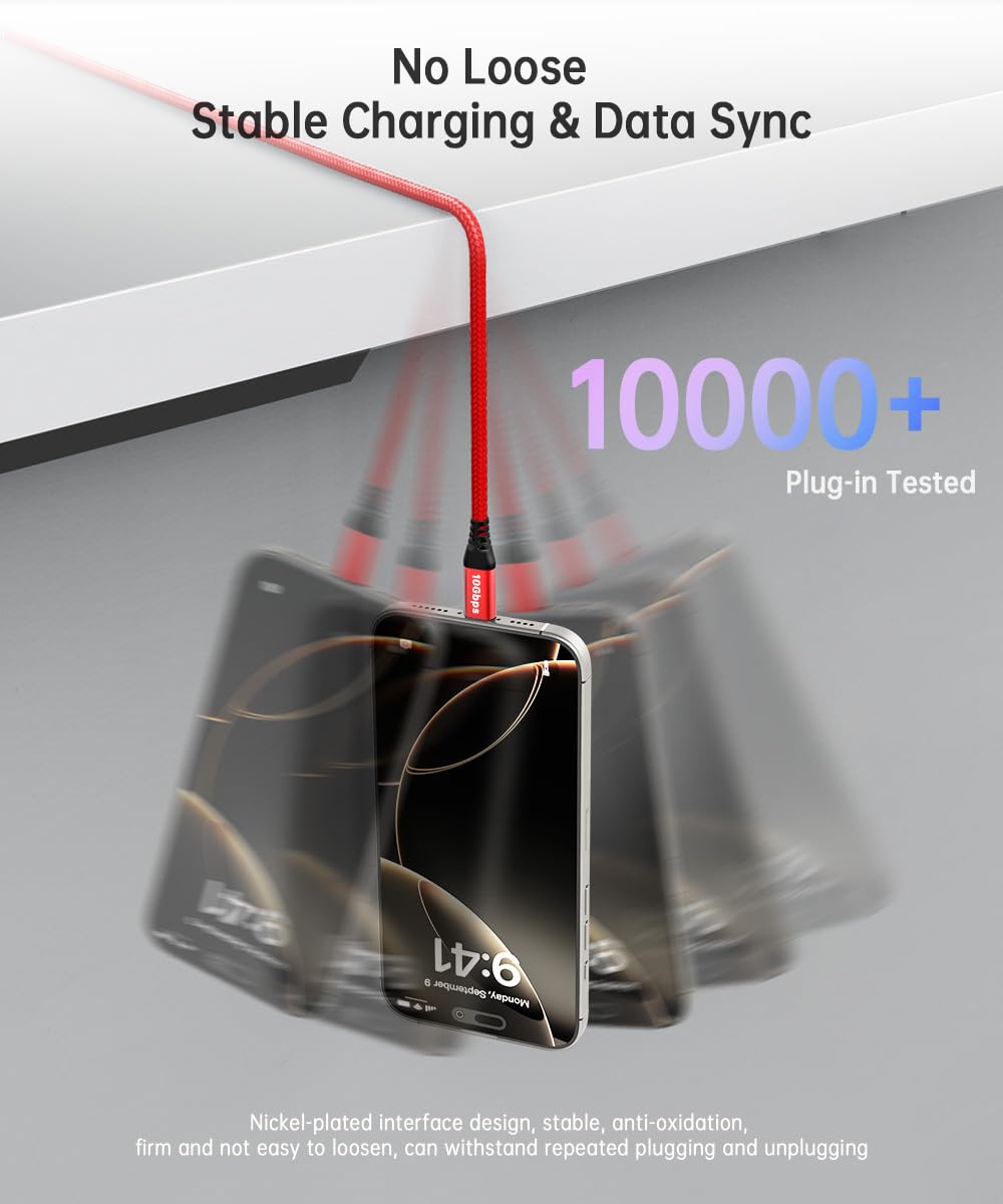 10Gbps [6ft, 3Pack], 3.2 2 3.1A 16 S24/S23 LDLrui USB C Cable Data Transfer Braided USB Gen USB A to Type C Charger