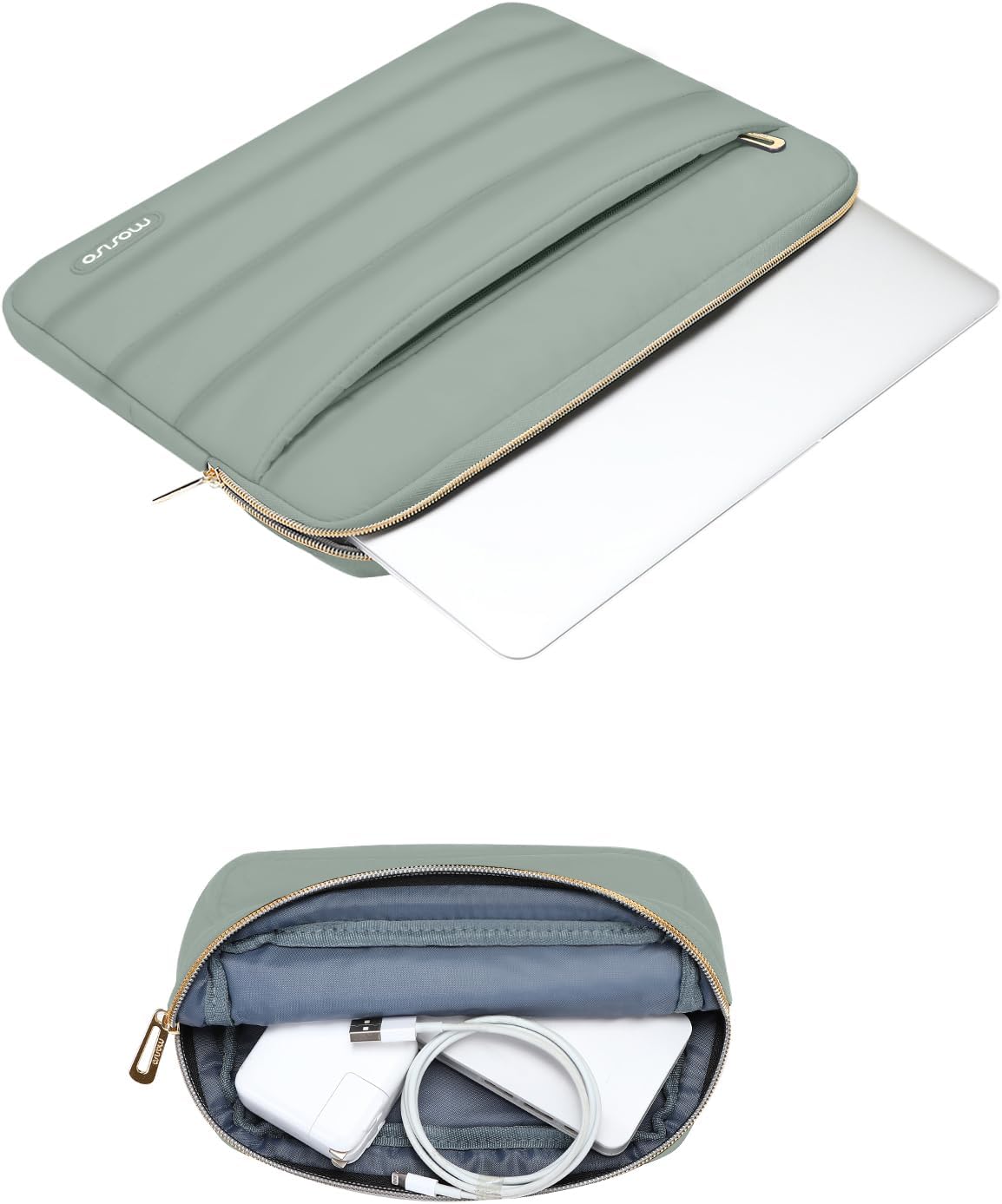 MOSISO 16 inch, 15-15.6 inch 16 M5 M4 M3 M2 M1, Laptop Case Puffy Laptop Sleeve Compatible with MacBook Pro HP Dell