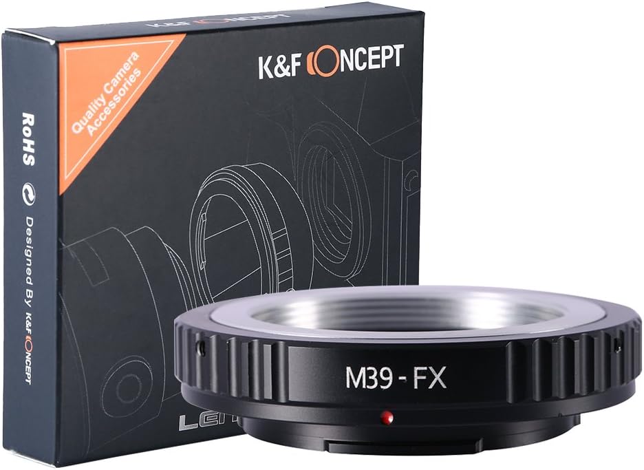 K&F CONCEPT M39 (39mm x1 X-Pro1 Lens Mount Adapter Compatible with Leica Leica Thread Mount) Lens to Fujifilm