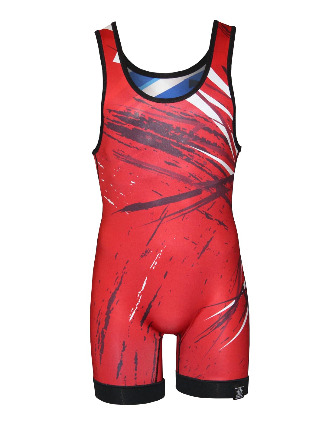 Matman USA The Breakdown Reversible Men's Wrestling Singlet (Royal/Red, 6X-Small)