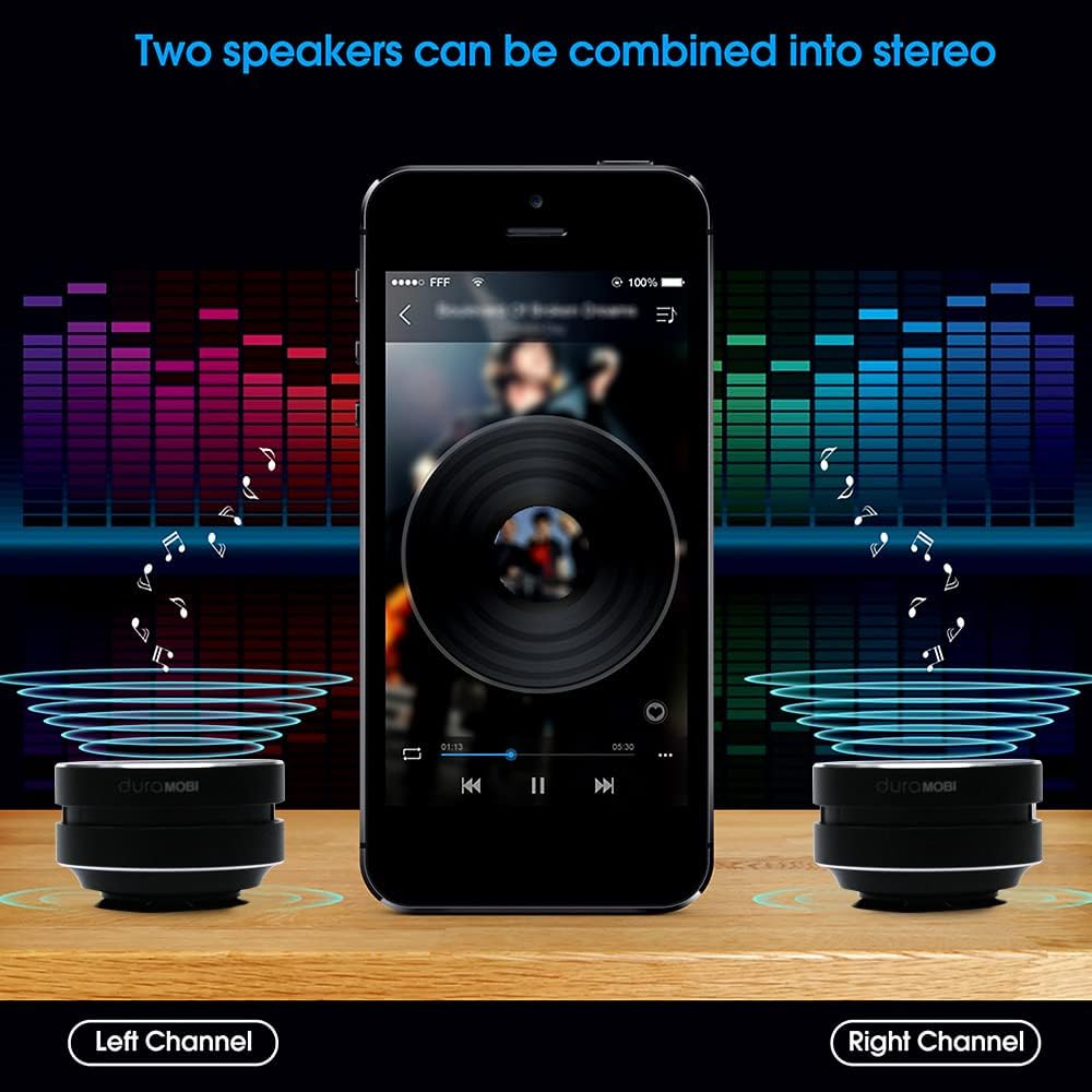 Splenssy Wirelessly BT Mini Speaker Bone Conduction Portable Wireless Speaker Stereo Bass Sound Creative Portable
