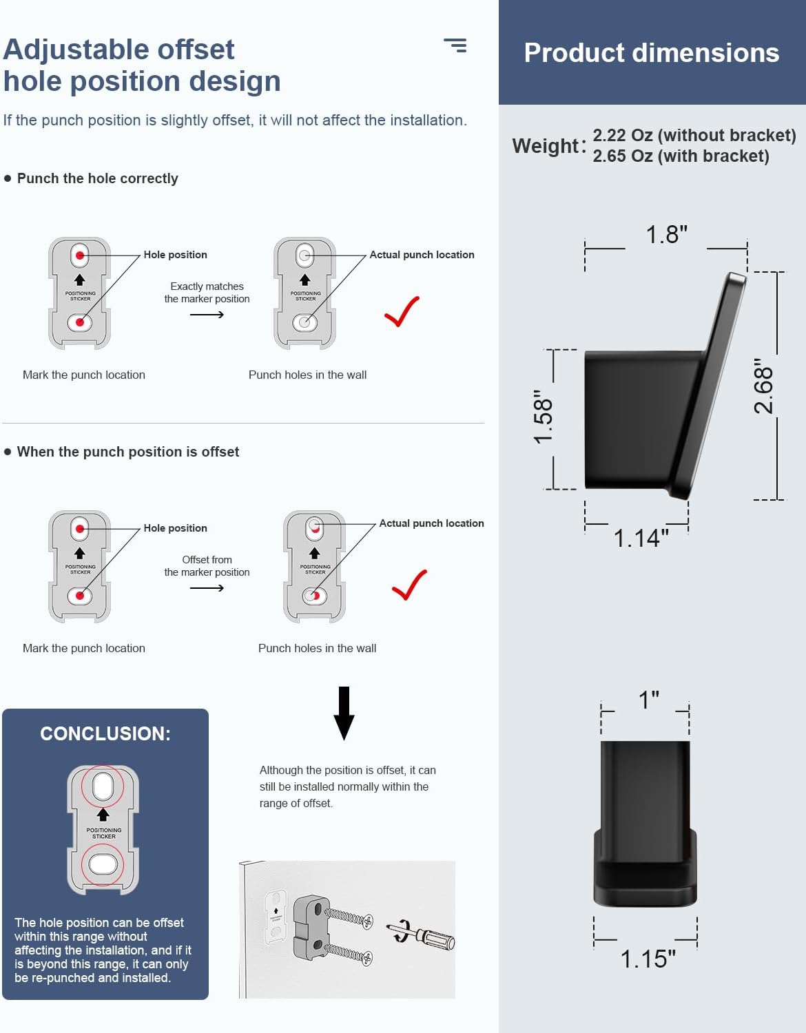 Skiennix Matte Black Towel Hook - Heavy Duty Bathroom Robe & Coat Hanger | 4-Pack for Versatile Use