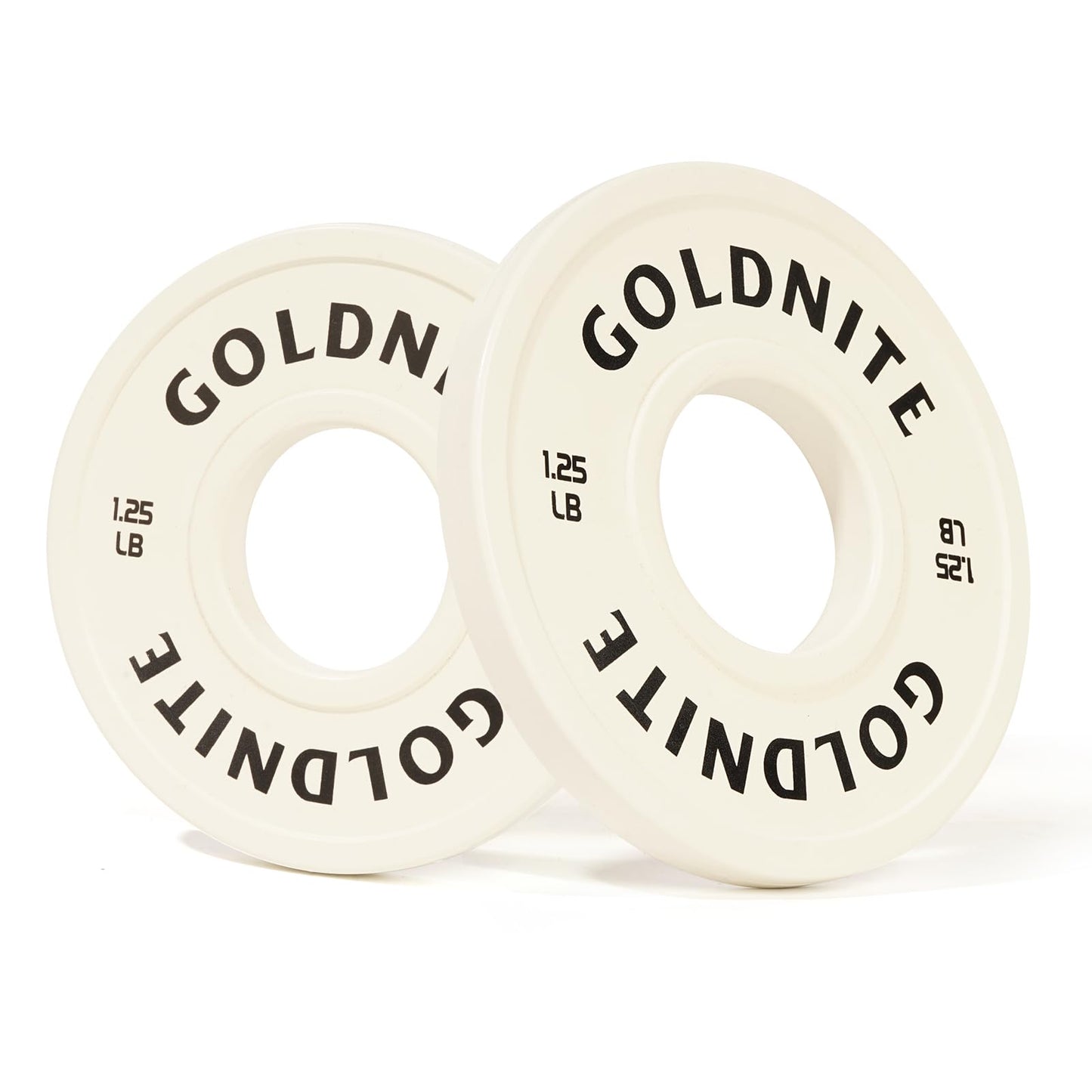 GOLDNITE Change Plates 1.25LB Set Rubber Coated Fractional Weight Plates Olympic Bumper Plates - Barbell Weights for Strength Training, CrossFit, Home Gym Workouts Powerlifting