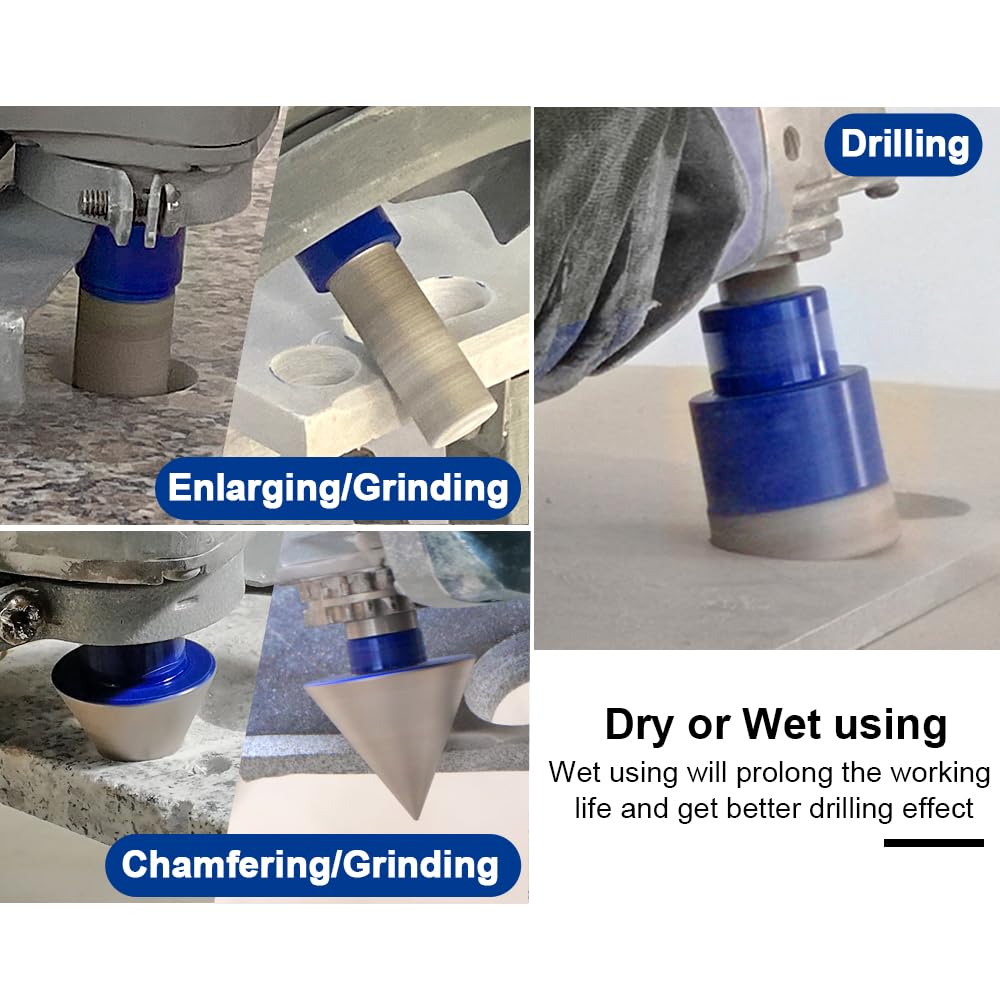 SHDIATOOL Diamond Core Drill Bits for Porcelain Ceramic Tile Marble Brick Vacuum Brazed Hole Saw