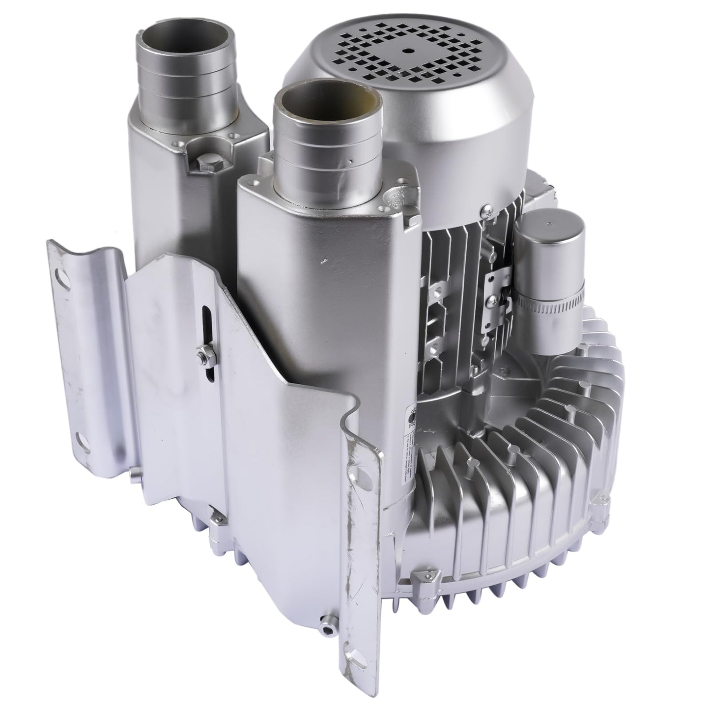 TEKKOAUTO Industrial Vacuum Pump for Factory Ventilation Dust Removal, 220V/380V AC Three Phases Regenerative Blower, 1.5KW, Maximum Rated Airflow 263m³/h (155CFM)