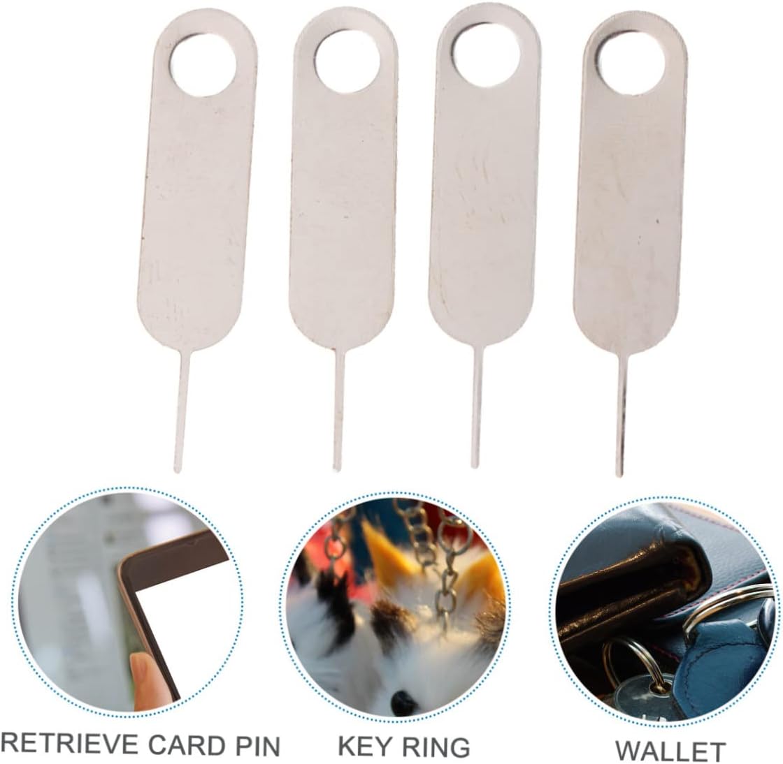 100Pcs Sim Card Tray Ejector Tool Lightweight Mobile Phone Pin Remover Sim Tool for All Phone Models Compact