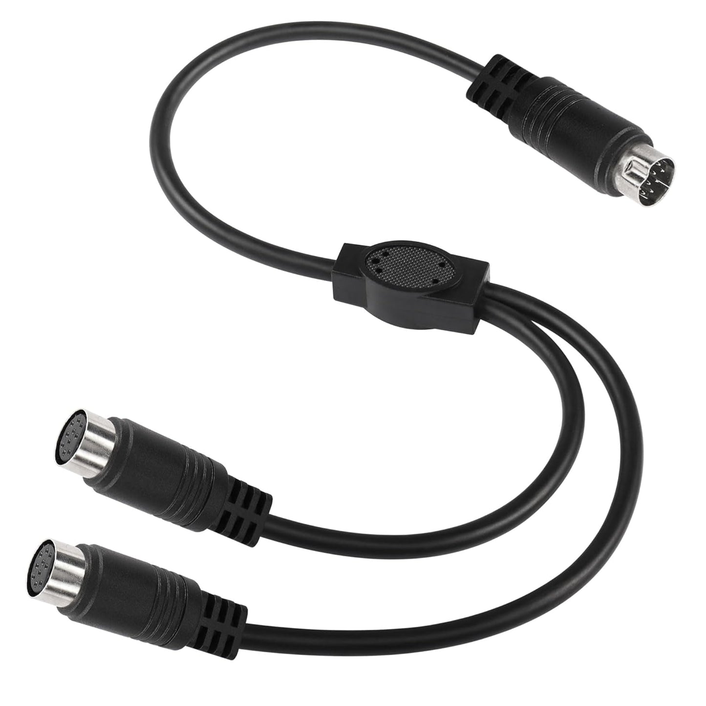 1.6FT/50CM 10 10 2 CERRXIAN S-Video Pin Mini DIN Y Splitter Connector Cable Pin S-Video Male to Female Y Splitter