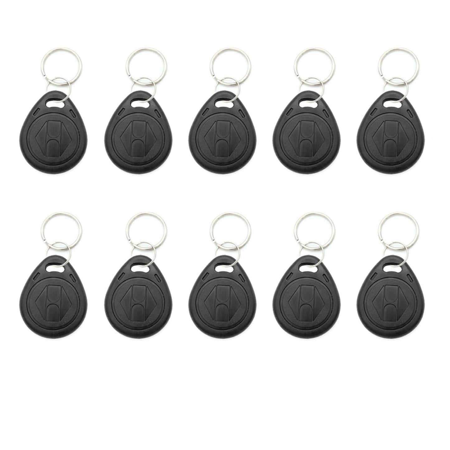 SagaSave 10pcs 125KHZ Plastic Writable ID Cards Keyfobs RFID Copy Key Tags Handheld RFID Copier Writer Readers