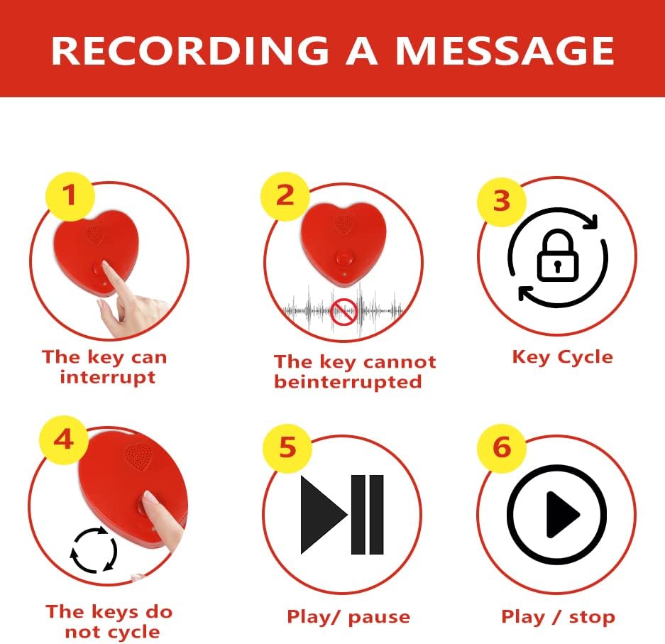 JRGKJCP 5min Voice Recorder for Stuffed Animal, Personal Voice Message Recordable Sound Recorder Chips Module