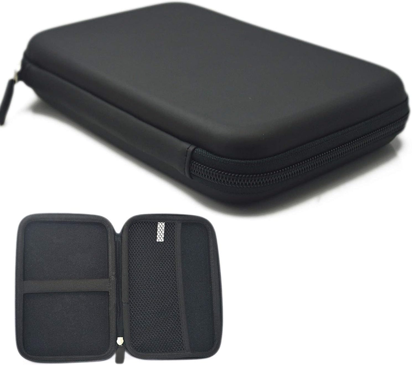 CableVantage 2.5" External Hard Drive Disk Case Portable Power Bank External Battery Bag Hand Carry Zipper Travel