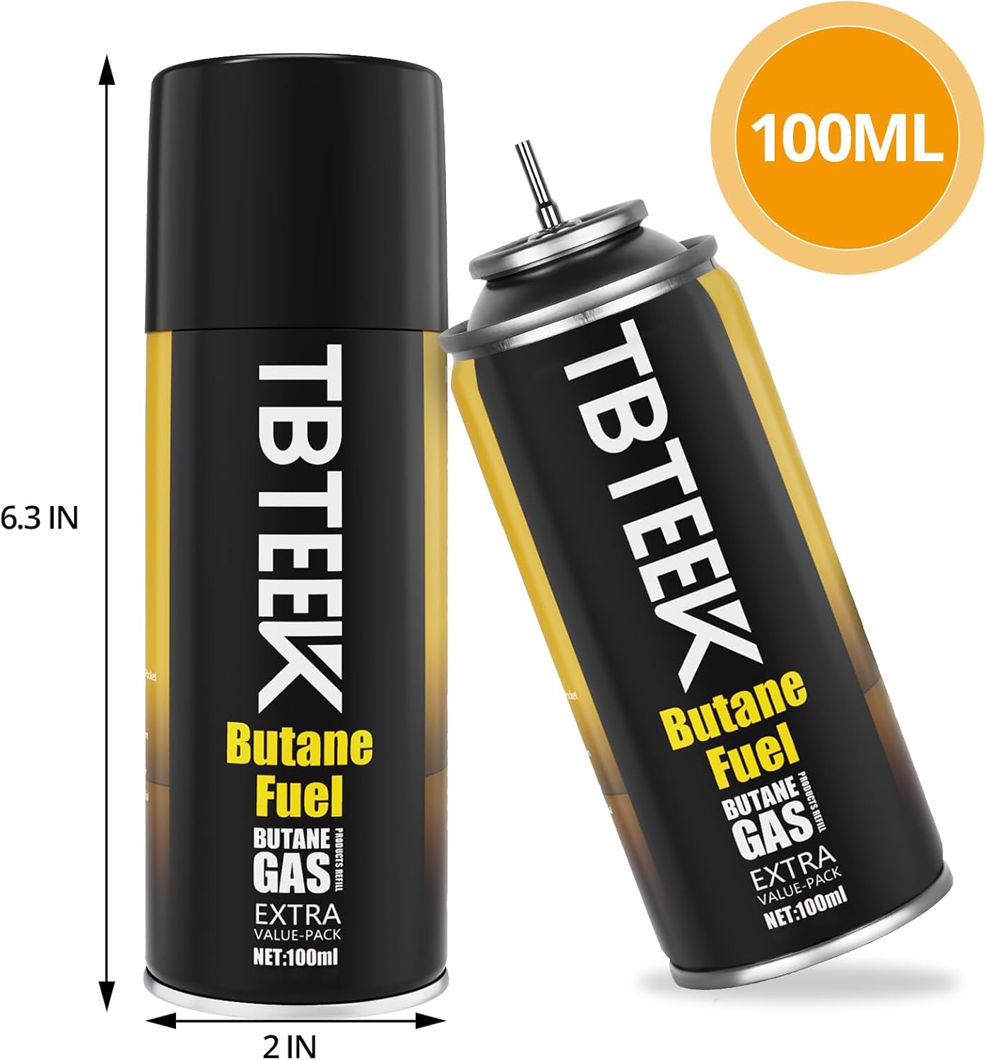TBTEEK Cooking Torch - Versatile Kitchen Lighter with Butane Fuel for BBQ, Baking & Soldering (2 Can)
