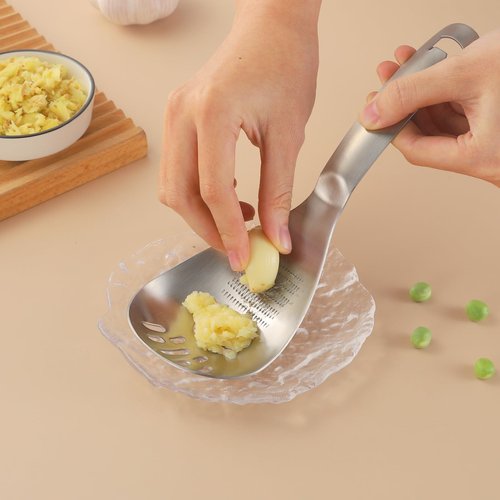 5 in1 Egg Separator For Raw Eggs With Potato Masher Multifunction Cooking Spoon, Egg Yolk Separator, Grater Plate, Bottle Opener & Slotted Spoon - 304 Stainless Steel, MEIYUSHENG