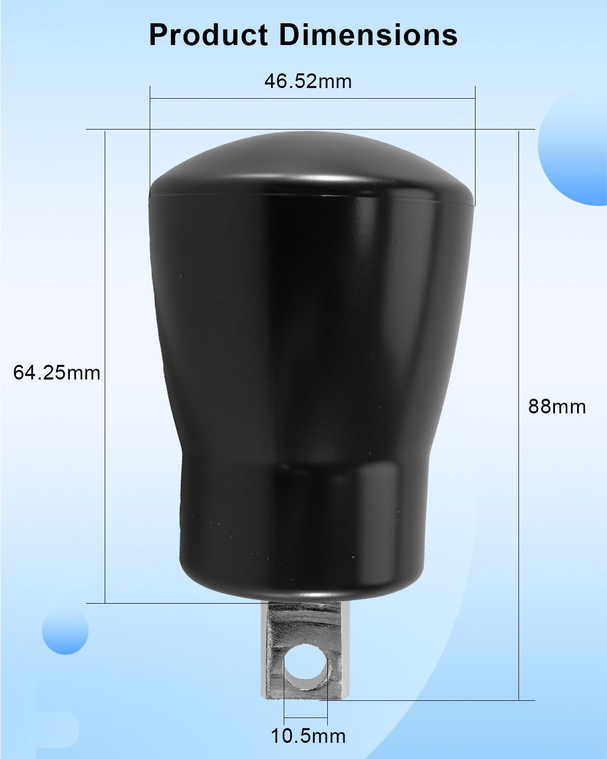 TIKSCIENCE Gym Fitness Cable Ball Stopper Ends for 5mm/6mm Home Gym Machine Accessories, Gym Machine Cable Stopper Ball Rubber Steel, Fitness Equipment Wire Rope Port Joint